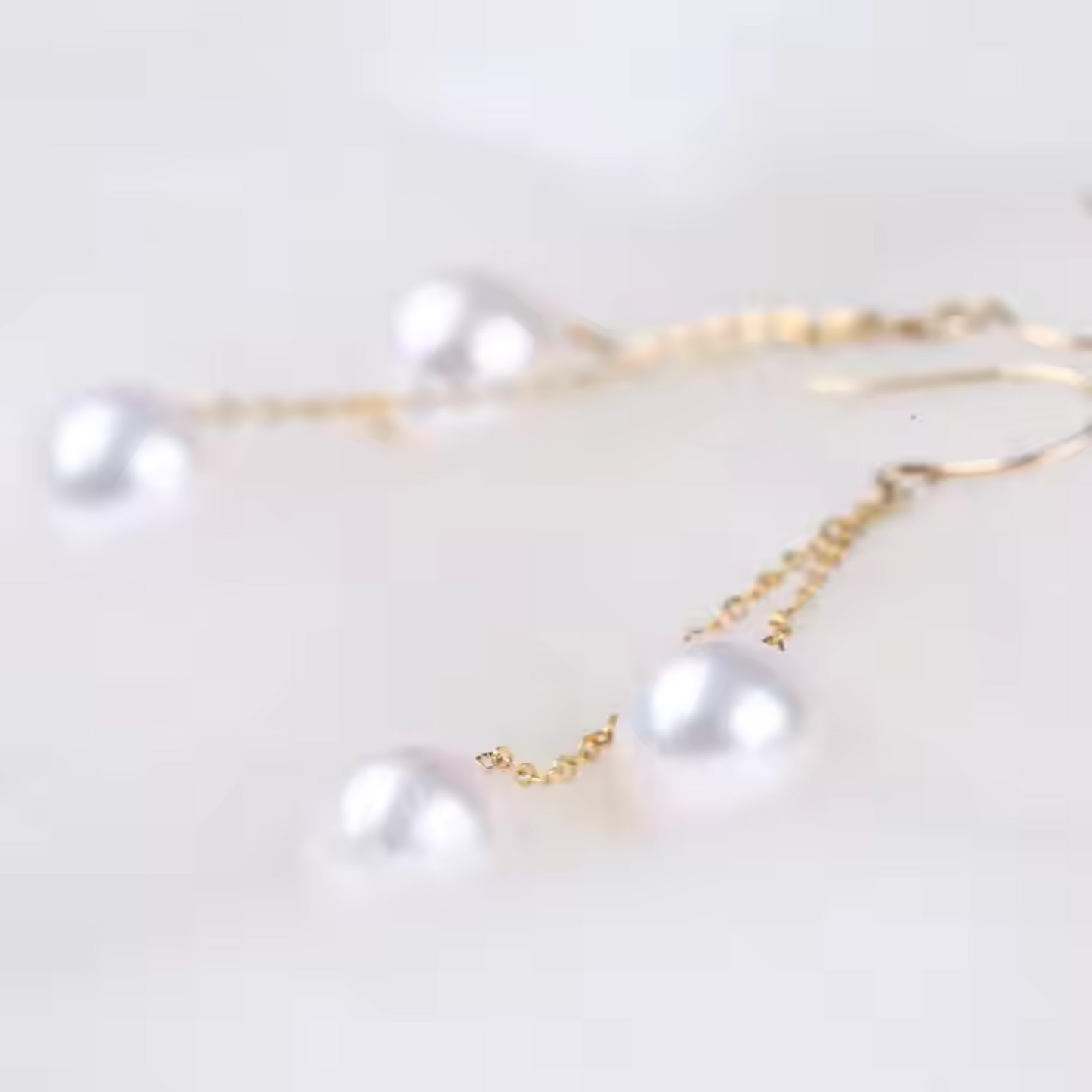 Luna Drift – Elegant Chain Tassel Earrings
