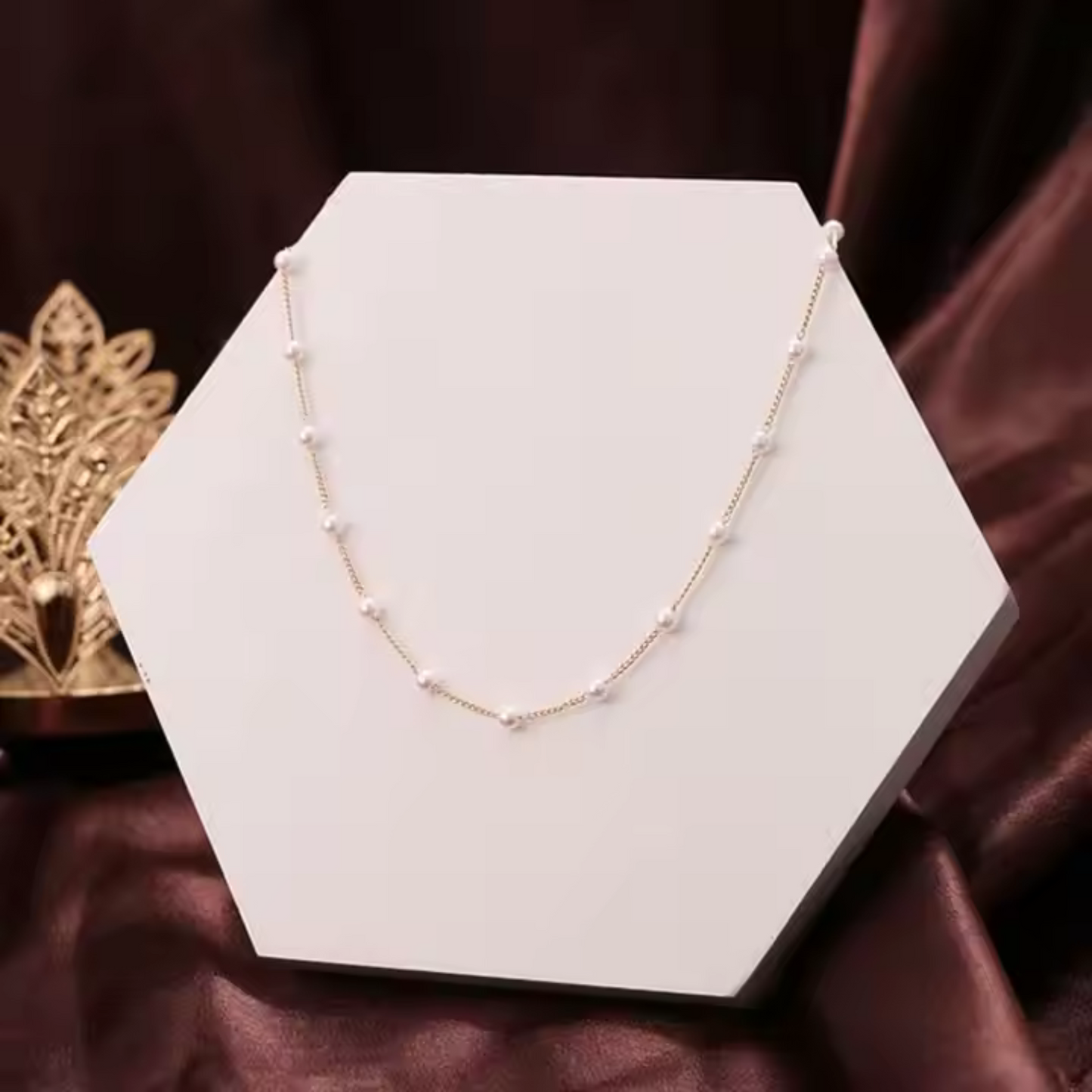 Star lace Reign – K-Pop Glam Pearl Goth Choker