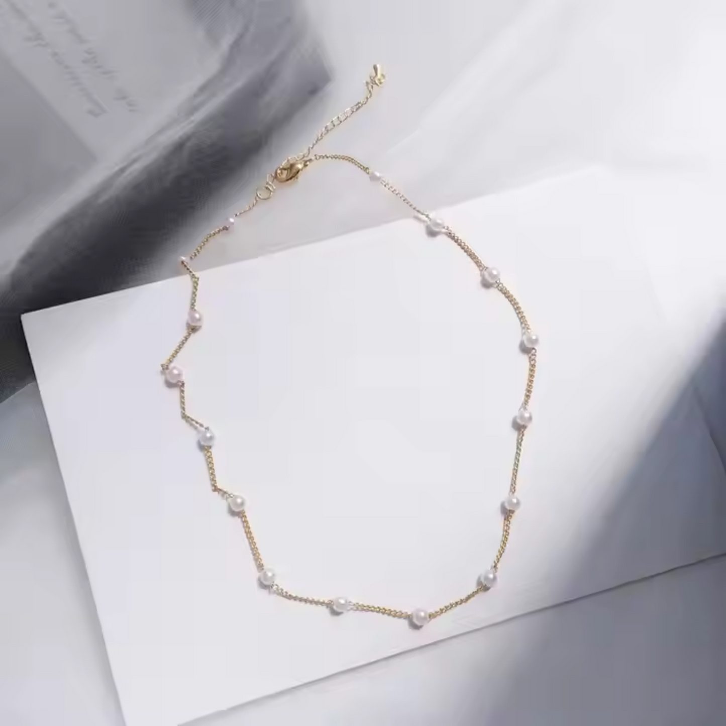 Star lace Reign – K-Pop Glam Pearl Goth Choker
