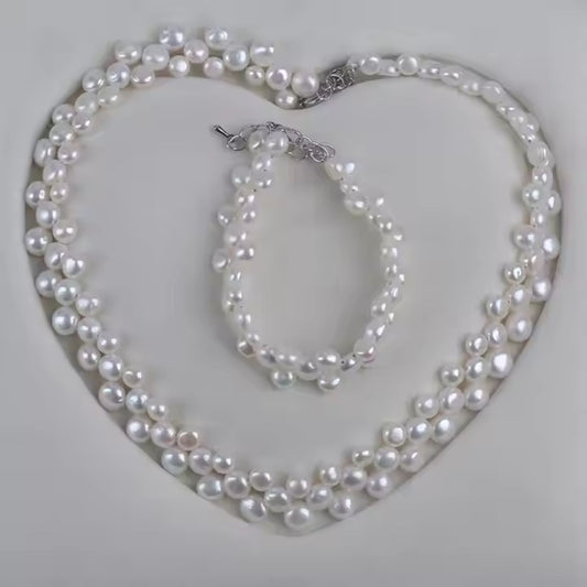💎 Luna Bloom Natural Pearl Choker